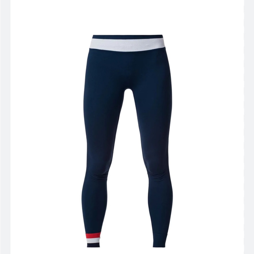 Rossignol Navy Blue Leggings with White and Red Accents